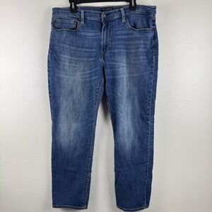LUCKY BRAND Mens 121 Slim Straight distressed blue Jeans - 36 x 30‎
